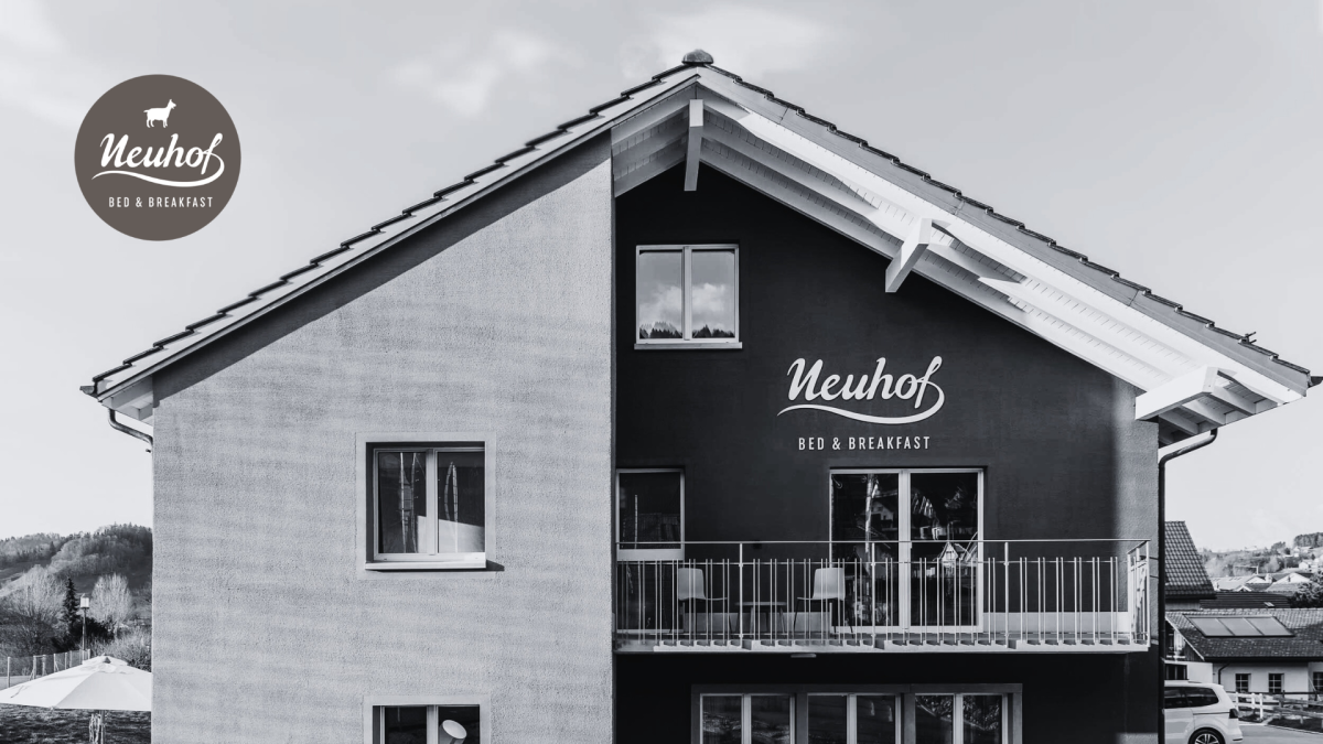 Ein Marketingstudio an der Seite des B&B Neuhof Appenzell