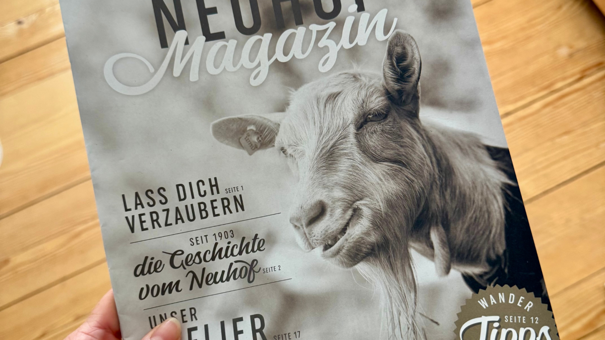 Magazin vom Neuhof Appenzell: Witers übernahm das Texten